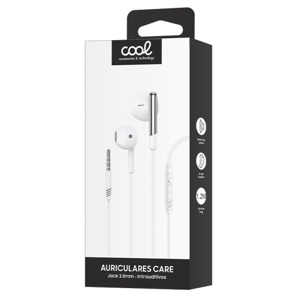 Auriculares 3,5 mm COOL Care Stereo Con Micro Blanco M 2