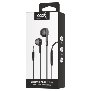Auriculares 3,5 mm COOL Care Stereo Con Micro Negro H