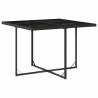 9 pcs conjunto de jantar p/ jardim c/ almofadões vime PE preto 3