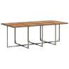 Set comedor jardín 9 pzas y cojines ratán sintético gris 4