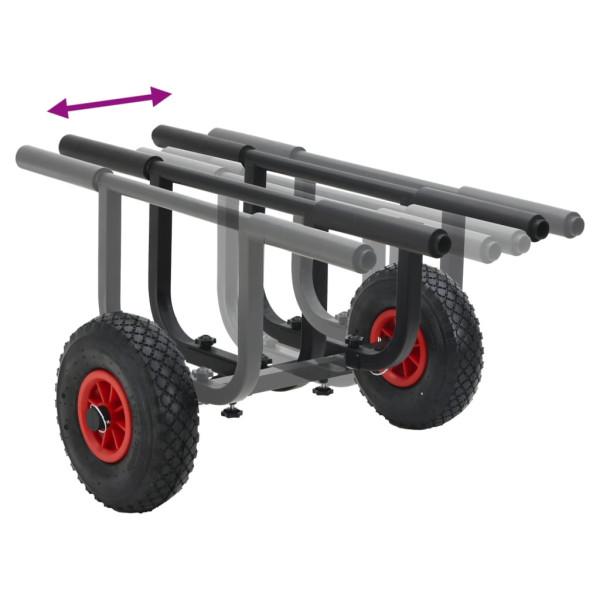Carrito de kayak aluminio 90 kg M 5