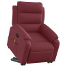 Poltrona de massagens reclin. elevatória tecido vermelho tinto 3