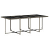 Set comedor de jardín con cojines 13 pzas ratán sintético gris 3