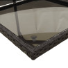 Set de comedor de jardín 7 pzas y cojines ratán sintético negro 5