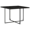 Set de comedor de jardín 9 pzas y cojines ratán sintético negro 4