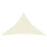 Toldo de vela crema HDPE 160 g/m² 4x4x5.8 m 1