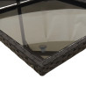 13 pcs conjunto de jantar p/jardim com almofadões vime PE preto 4