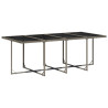 Set comedor jardín 9 pzas y cojines ratán sintético gris 4