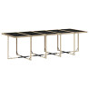 Set comedor de jardín 11 pzas con cojines ratán sintético beige 4