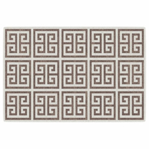 Alfombra de pelo corto antideslizante multicolor 120x180 cm H