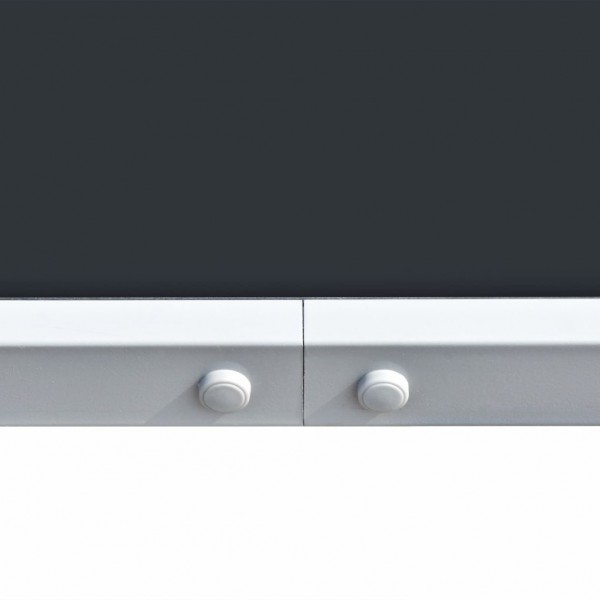 Mesa de jardim 150x90x74 cm preto aço M 3