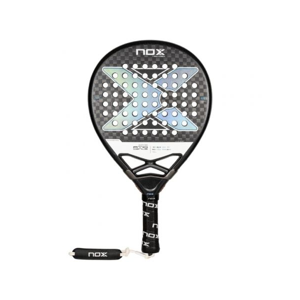Pala de pádel Noxs AT10 Luxury Genius 12k Agustín Tapia negro/gris D