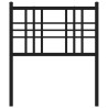 Cabeceira de cama 75 cm metal preto 4