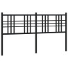 Cabeceira de cama 160 cm metal preto 2