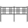 Cabecero de metal negro 160 cm 4