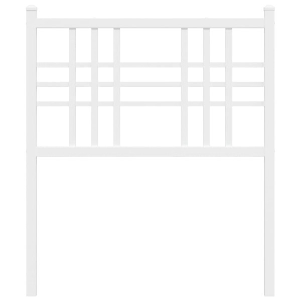 Cabecero de metal blanco 75 cm M 4