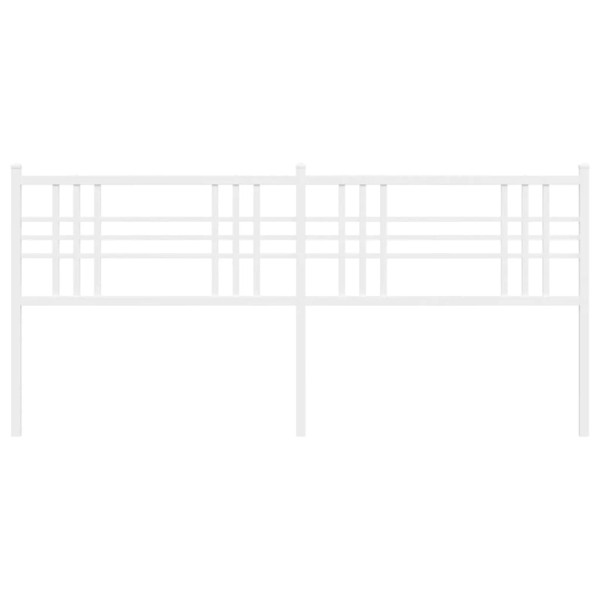 Cabeceira de cama 180 cm metal branco M 4