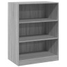 Armario de madera de ingeniería gris Sonoma 77x48x102 cm 2