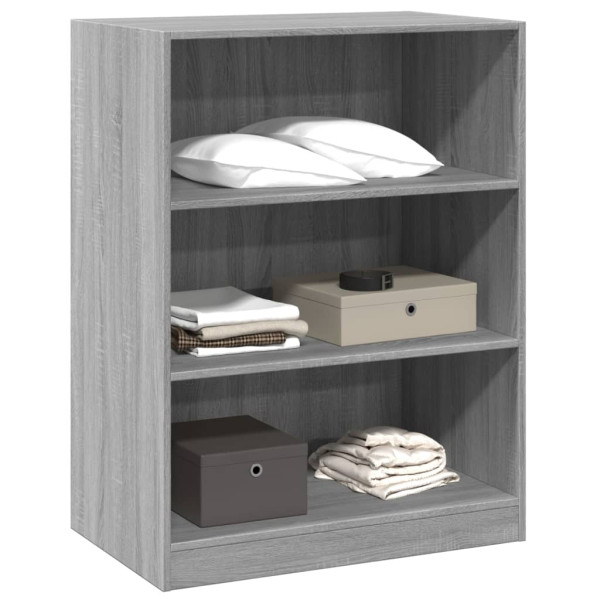 Armario de madera de ingeniería gris Sonoma 77x48x102 cm M 4