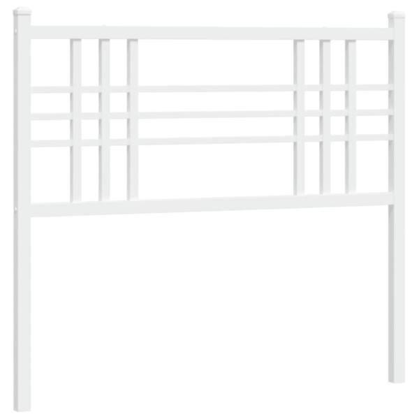 Cabecero de metal blanco 100 cm M 2