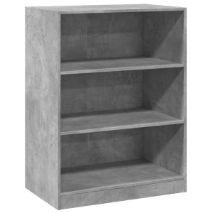 Armario de madera de ingeniería gris hormigón 77x48x102 cm H