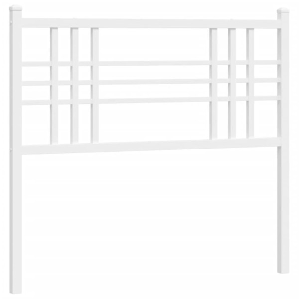 Cabeceira de cama 107 cm metal branco M 2