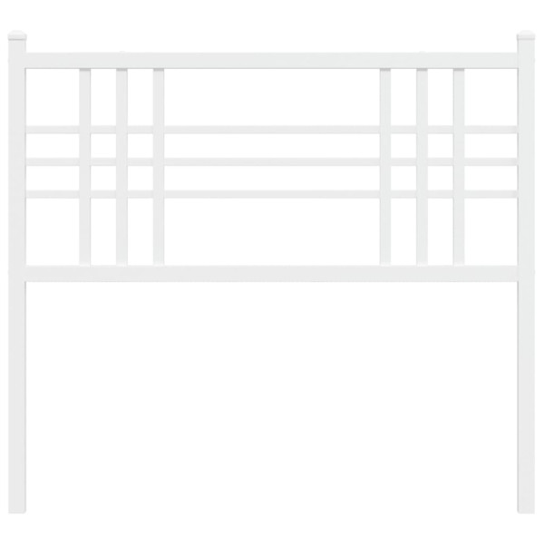 Cabecero de metal blanco 107 cm M 4