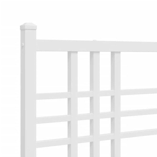 Cabeceira de cama 107 cm metal branco M 5
