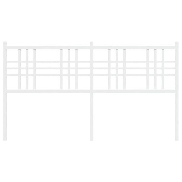 Cabeceira de cama 160 cm metal branco M 4