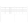 Cabeceira de cama 160 cm metal branco 4