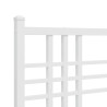Cabeceira de cama 160 cm metal branco 5