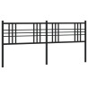 Cabeceira de cama 193 cm metal preto 2