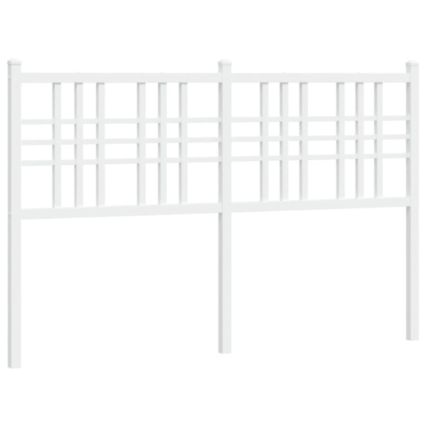 Cabecero de metal blanco 120 cm M 2