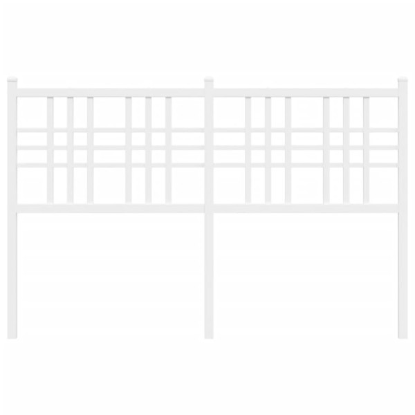 Cabeceira de cama 120 cm metal branco M 4