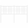 Cabeceira de cama 120 cm metal branco 4