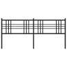 Cabeceira de cama 200 cm metal preto 4