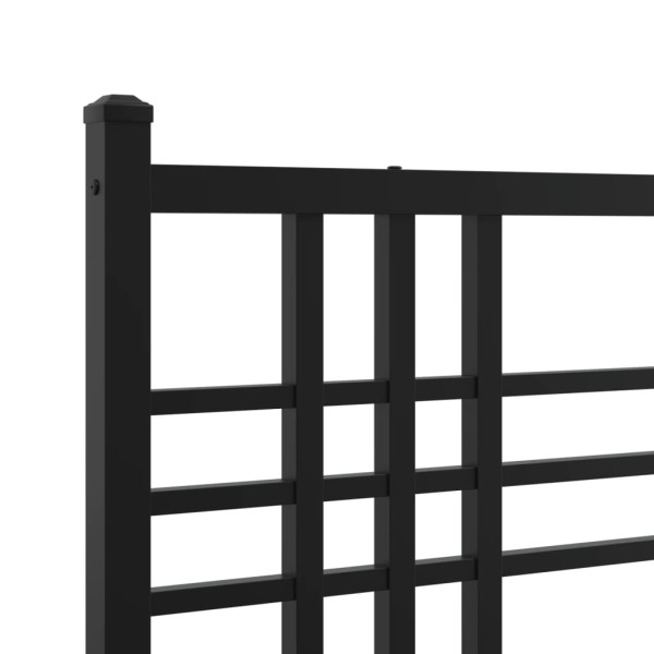 Cabeceira de cama 200 cm metal preto M 5