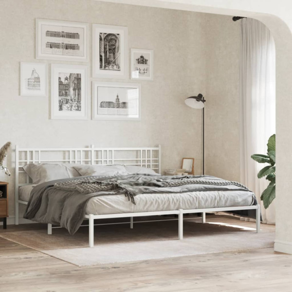 Cabeceira de cama 200 cm metal branco M 3