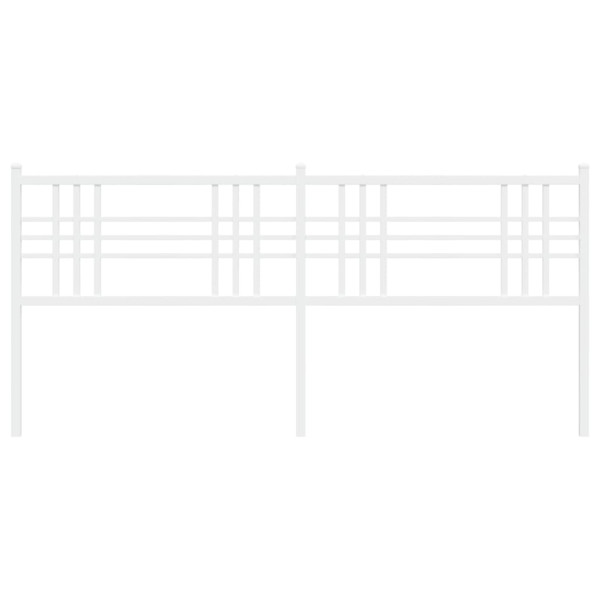 Cabecero de metal blanco 200 cm M 4