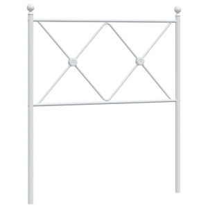 Cabecero de metal blanco 75 cm H