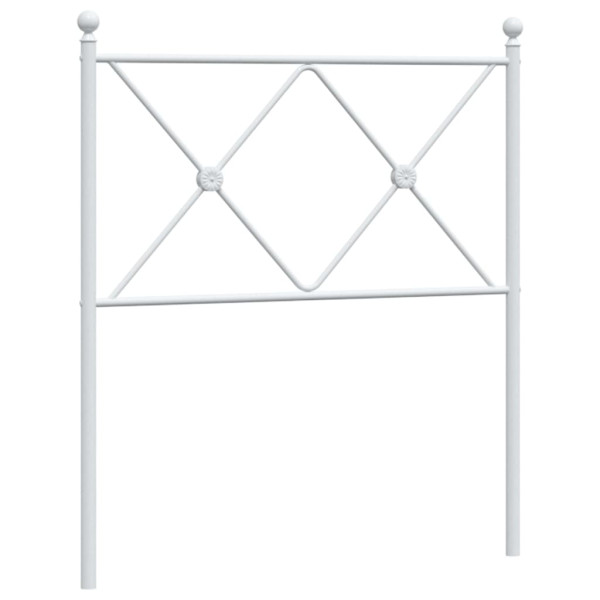 Cabecero de metal blanco 75 cm M 2