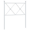 Cabeceira de cama 75 cm metal branco 2