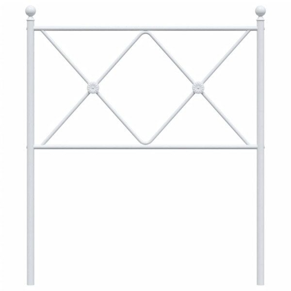 Cabeceira de cama 75 cm metal branco M 4