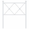 Cabecero de metal blanco 75 cm 4