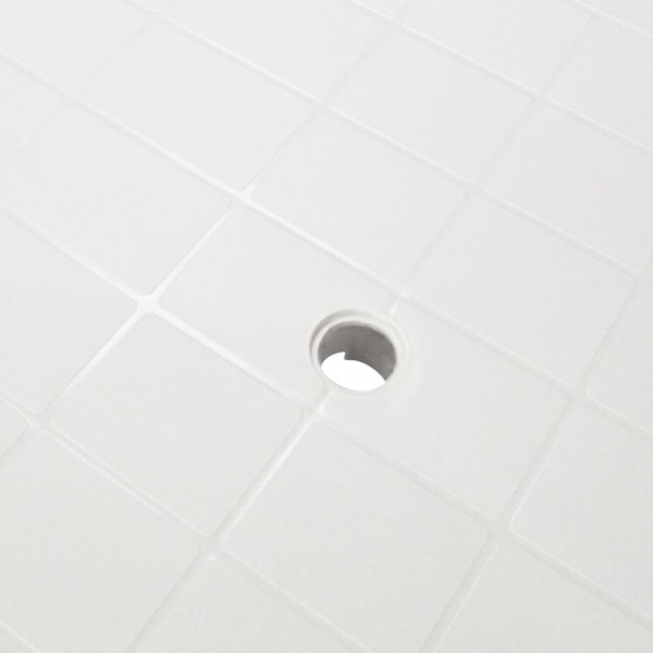 Mesa de jardim 101x68x72 cm plástico branco M 4