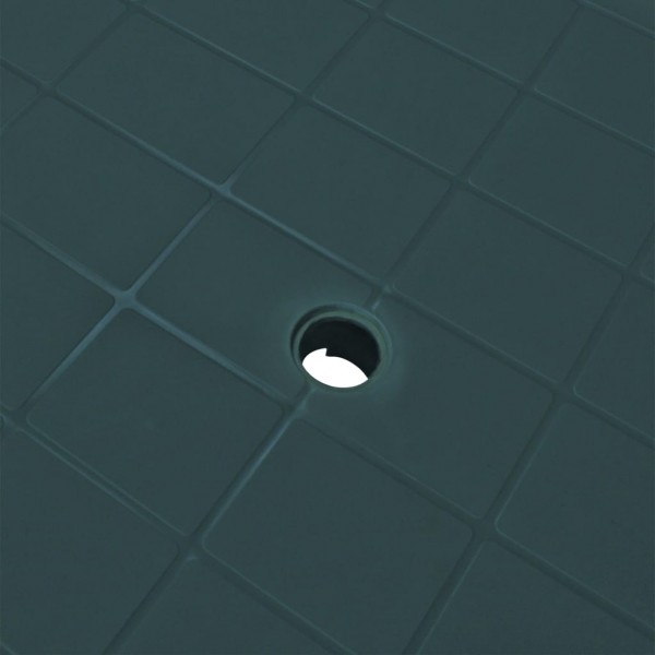 Mesa de jardín de plástico verde 101x68x72 cm M 3