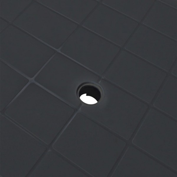 Mesa de jardín plástico gris antracita 101x68x72 cm M 4