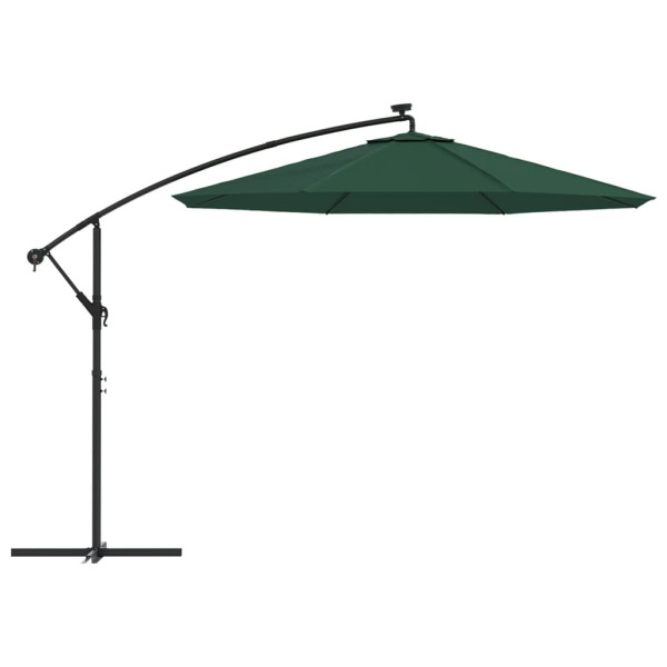 Tecido de substituição p/ guarda-sol cantilever 350 cm verde M 4