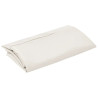 Tecido substituição p/ guarda-sol cantilever 350cm branco areia 3