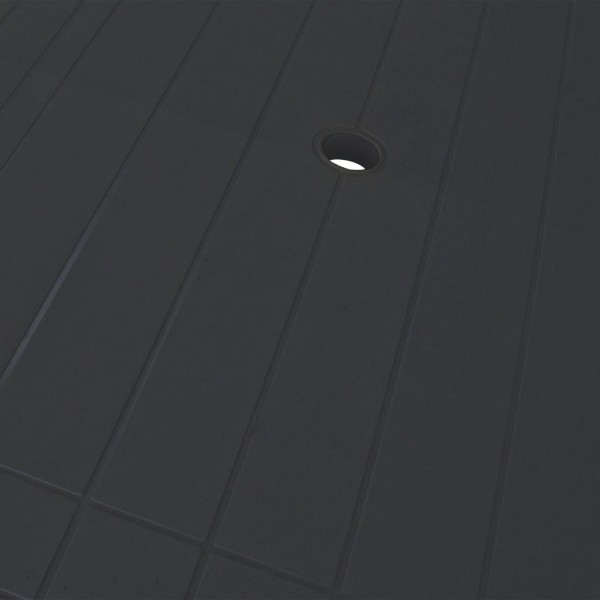 Mesa de jardim 126x76x72 cm plástico antracite M 3